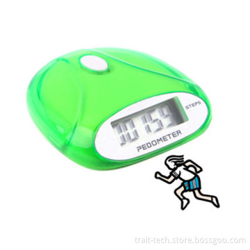 LCD Pocket, Plastic Pedometer with Belt Clip